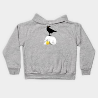 The Raven and the Yellow Rose Kids Hoodie